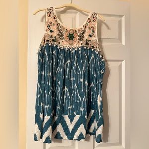 Floreat (Anthro) Tank blouse size XL